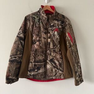 Mossy Oak Womens Break-Up Infinity Jacket Size M Full Zip Softshell Camo Hunting